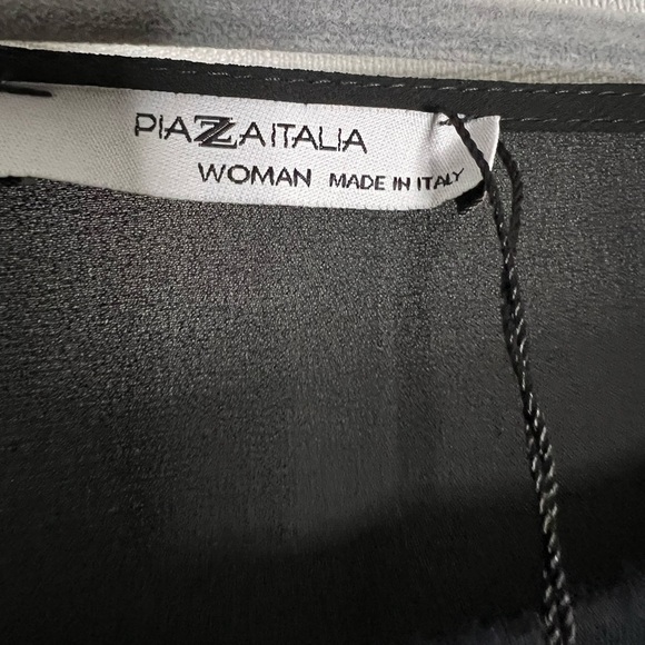 Piazza Italia Twist Back Black Blouse Small - Picture 4 of 9